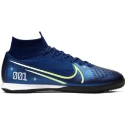Nike Unisex Superfly 7 Elite MDS IC Soccer Cleat - Blue Void/White/Black/Metallic Silver