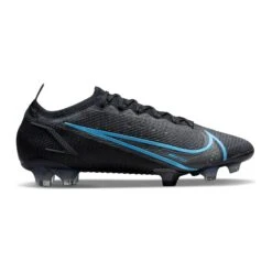 Nike Unisex Mercurial Vapor 14 Elite FG Soccer Shoe - Black/Black/Iron Grey