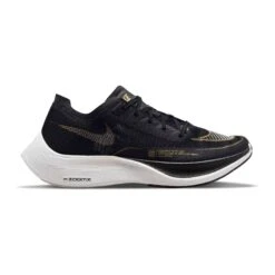 Nike Men's ZoomX Vaporfly Next % 2 Racing Shoe - Black/White/Metallic Gold Coin - Regular (D)