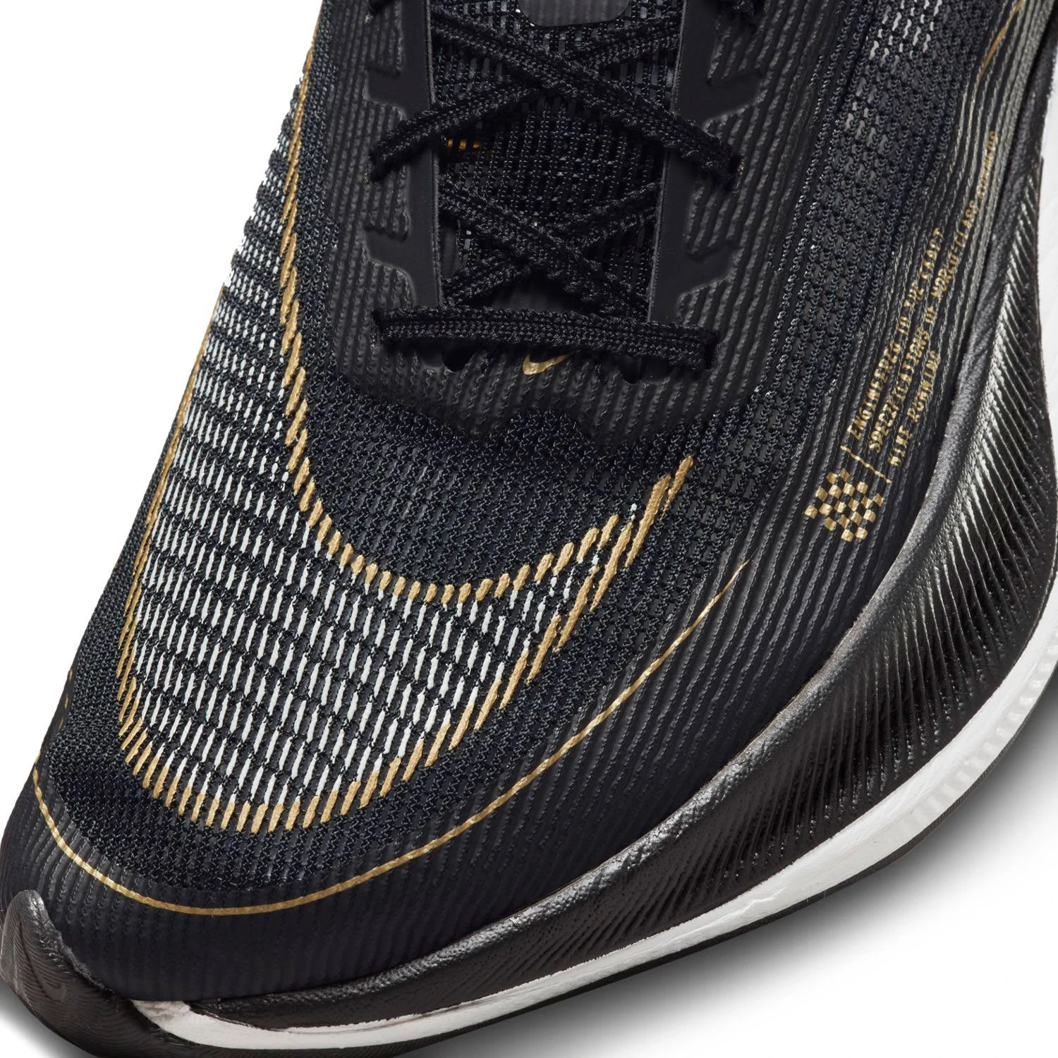 Nike Men's ZoomX Vaporfly Next % 2 Racing Shoe - Black/White/Metallic Gold Coin - Regular (D) 9 Nike Men's ZoomX Vaporfly Next % 2 Racing Shoe - Black/White/Metallic Gold Coin - Regular (D) - Image 7