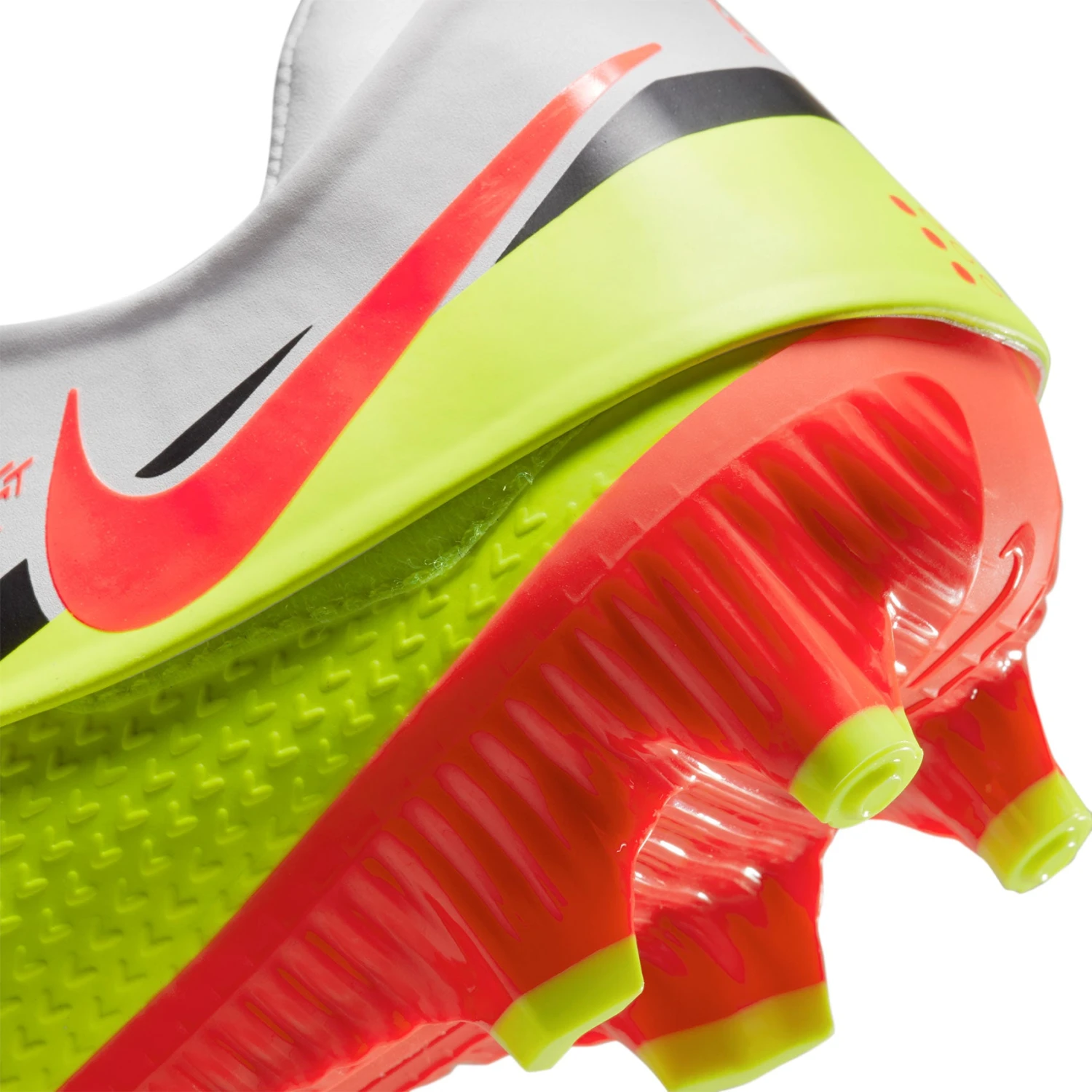 Nike Unisex Phantom GT2 Academy Flyease FG/MG Soccer Shoe - White/Bright Crimson/Volt 10 Nike Unisex Phantom GT2 Academy Flyease FG/MG Soccer Shoe - White/Bright Crimson/Volt - Image 8