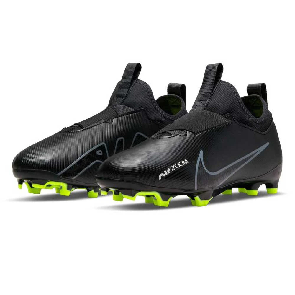 Nike Youth JR Vapor 15 Academy FG/MG Soccer Shoe - Black/Dark Smoke 5 Nike Youth JR Vapor 15 Academy FG/MG Soccer Shoe - Black/Dark Smoke - Image 3
