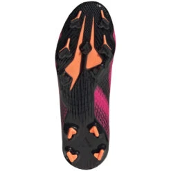 ADIDAS JR X Ghosted .3 Laceless FG Soccer Shoe - Shock Pink/Core Black/Screaming Orange -Men Shoes Store FY7281 02