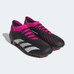 ADIDAS Unisex Predator Accuracy .3 FG Soccer Shoe - Core Black/Ftwr White/Team Shock Pink 2 - Regular (D) -Men Shoes Store GW4589 pair