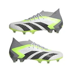 Unisex Adidas Predator Accuracy.1 FG Soccer Shoes - Ftwwht,Cblack,Luclem - Regular (D) -Men Shoes Store GZ0035 11 FOOTWEAR Photography Mirrored Pair View white 86827