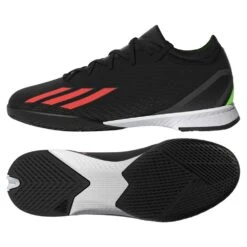 ADIDAS JR X Speedportal .3 IN Soccer Shoe - Core Black/Solar Red/Team Solar Green - Regular (D) -Men Shoes Store HR1792