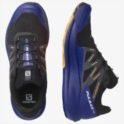Salomon Men's Pulsar Trail Shoe - Black/Clematis Blue/Blazing Orange- Regular (D) -Men Shoes Store L41603200 4f8be5c5cebfe5ac4bc995d14af1aba8