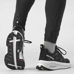 Salomon Men's Glide Max Running Shoe- Lunar Rock/Black/Tanager Turquoise- Regular (D) -Men Shoes Store L41764300 4e494aa7168472bdada643c1f0e87bbd