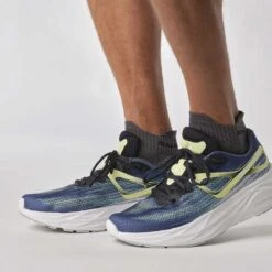 Salomon Men's Aero Blaze Running Shoe- Blue Ashes/Sunny Lime/Dark Sapphire- Regular (D) -Men Shoes Store L47049200 7481c5f43c36e4a91ce83cf343a3c47e