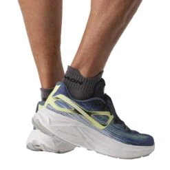 Salomon Men's Aero Glide Running Shoe- Blue Ashes/Dark Sapphire/Sunny Lime- Regular (D) -Men Shoes Store L47049200 da77c4d346a21a8823a93fe4aa5dd610