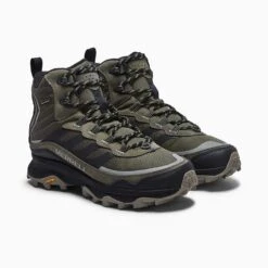 Merrell Men's Moab Speed Thermo Mid Waterproof Hiking Boot - Olive - Regular (D) 13 Merrell Men's Moab Speed Thermo Mid Waterproof Hiking Boot - Olive - Regular (D) -Men Shoes Store MRLM J066915 021621 S21 004 1
