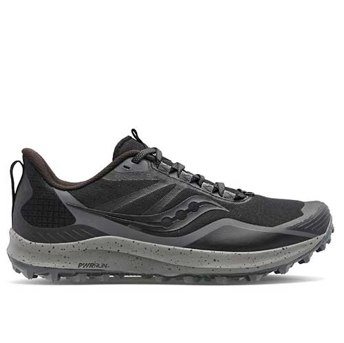 Saucony Women's Peregrine 12 Trail Running Shoe - Black/Charcoal - Regular (B) 3 Saucony Women's Peregrine 12 Trail Running Shoe - Black/Charcoal - Regular (B)