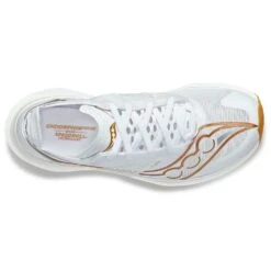 Saucony Women's Endorphin Elite Running Shoe- White/Gold- Regular (B) -Men Shoes Store S10768 13 3