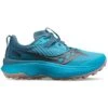Saucony Women's Endorphin Edge Trail Shoe- Ocean/Loam- Regular (B) -Men Shoes Store S10773 31 1