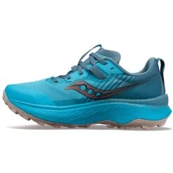 Saucony Women's Endorphin Edge Trail Shoe- Ocean/Loam- Regular (B) -Men Shoes Store S10773 31 2