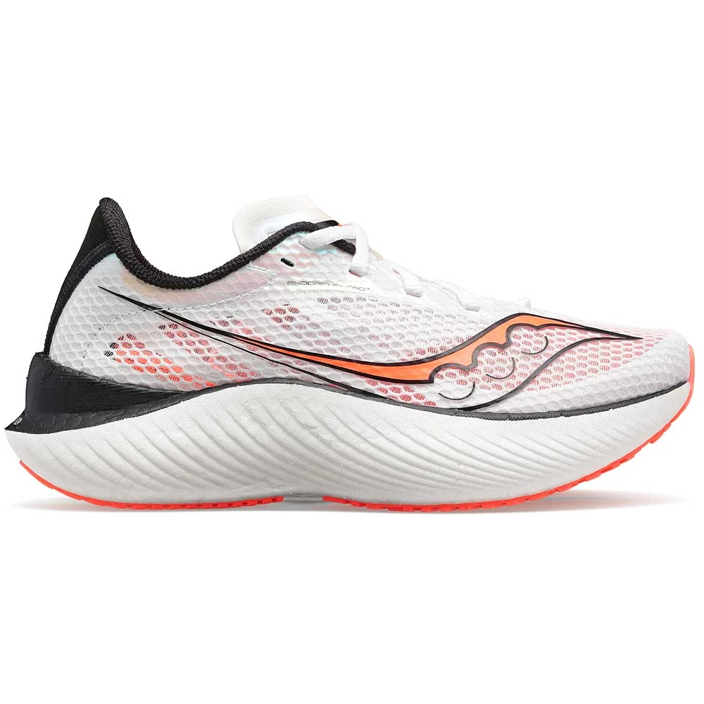 Saucony Men's Endorphin Pro 3 Racing Shoe - White/Black/Vizi- Regular (D) 3 Saucony Men's Endorphin Pro 3 Racing Shoe - White/Black/Vizi- Regular (D)