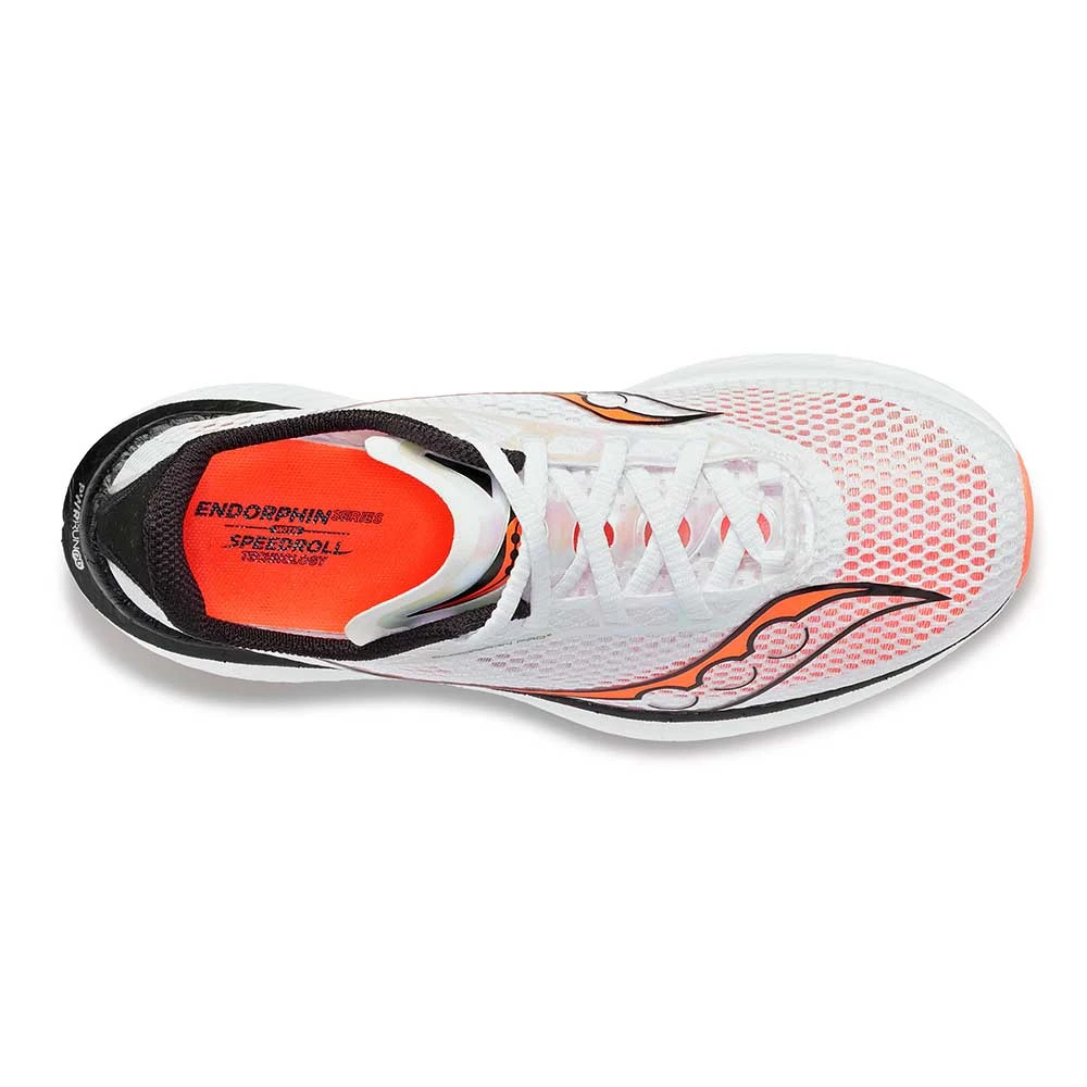 Saucony Men's Endorphin Pro 3 Racing Shoe - White/Black/Vizi- Regular (D) 5 Saucony Men's Endorphin Pro 3 Racing Shoe - White/Black/Vizi- Regular (D) - Image 3