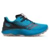 Saucony Men's Endorphin Edge Trail Shoe- Ocean/Black- Regular (D) -Men Shoes Store S20773 31 1