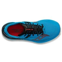 Saucony Men's Endorphin Edge Trail Shoe- Ocean/Black- Regular (D) -Men Shoes Store S20773 31 3