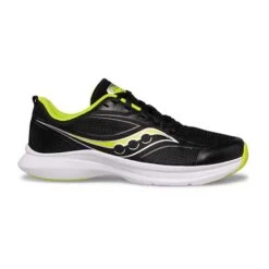 Saucony Youth Kinvara 13 Running Shoe - Black/Lime