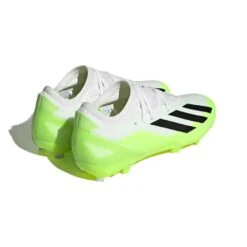 ADIDAS Unisex X Crazyfast .3 FG Cleats- Cloud White / Core Black / Lucid Lemon- Regular (D) -Men Shoes Store X Crazyfast.3 Firm Ground Cleats White HQ4534 05 standard
