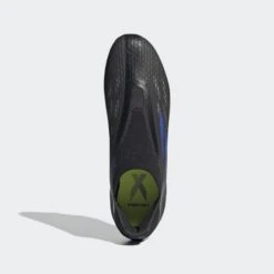 ADIDAS Unisex X Speedflow .3 Laceless FG Soccer Shoe - Black/Sonic Ink/Solar Yellow -Men Shoes Store X Speedflow.3 Laceless Firm Ground Cleats Black FY3273 02 standard hover