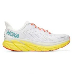 Hoka Men's Clifton 8 Running Shoe - Blanc De Blanc/Illuminating— Regular (D) -Men Shoes Store hoka heren clifton 8 1119393 bdbi 01
