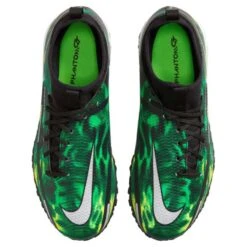 Nike JR Phantom GT2 DF SW TF Soccer Shoe - Black/Mtlc Platinum/Green Strike -Men Shoes Store nike phantom gt2 academy df tf sw jr dm0741 003 football shoes green multicolor green 1 790x790 1