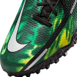 Nike JR Phantom GT2 DF SW TF Soccer Shoe - Black/Mtlc Platinum/Green Strike -Men Shoes Store nike phantom gt2 academy df tf sw jr dm0741 003 football shoes green multicolor green 3 790x790 1