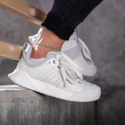 Women's X-SCAPE NBK Low Sneaker - Blanc/Light Grey - Regular (B) -Men Shoes Store womens x scape nbk low blanc light grey ls 1 800x b9492fc0 fa2b 4ed0 bc1d af448e067ec4